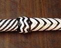4ft Black and White 24 plait Custom Bullwhip transition knot detail A